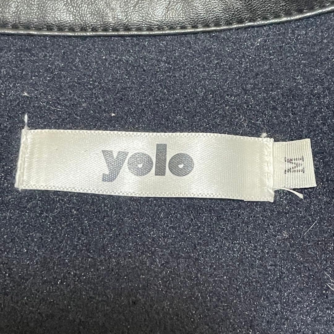 ヨーロ　ポイントレザージャケット　スタッズ　キルティング　短丈　レザーカラー　M