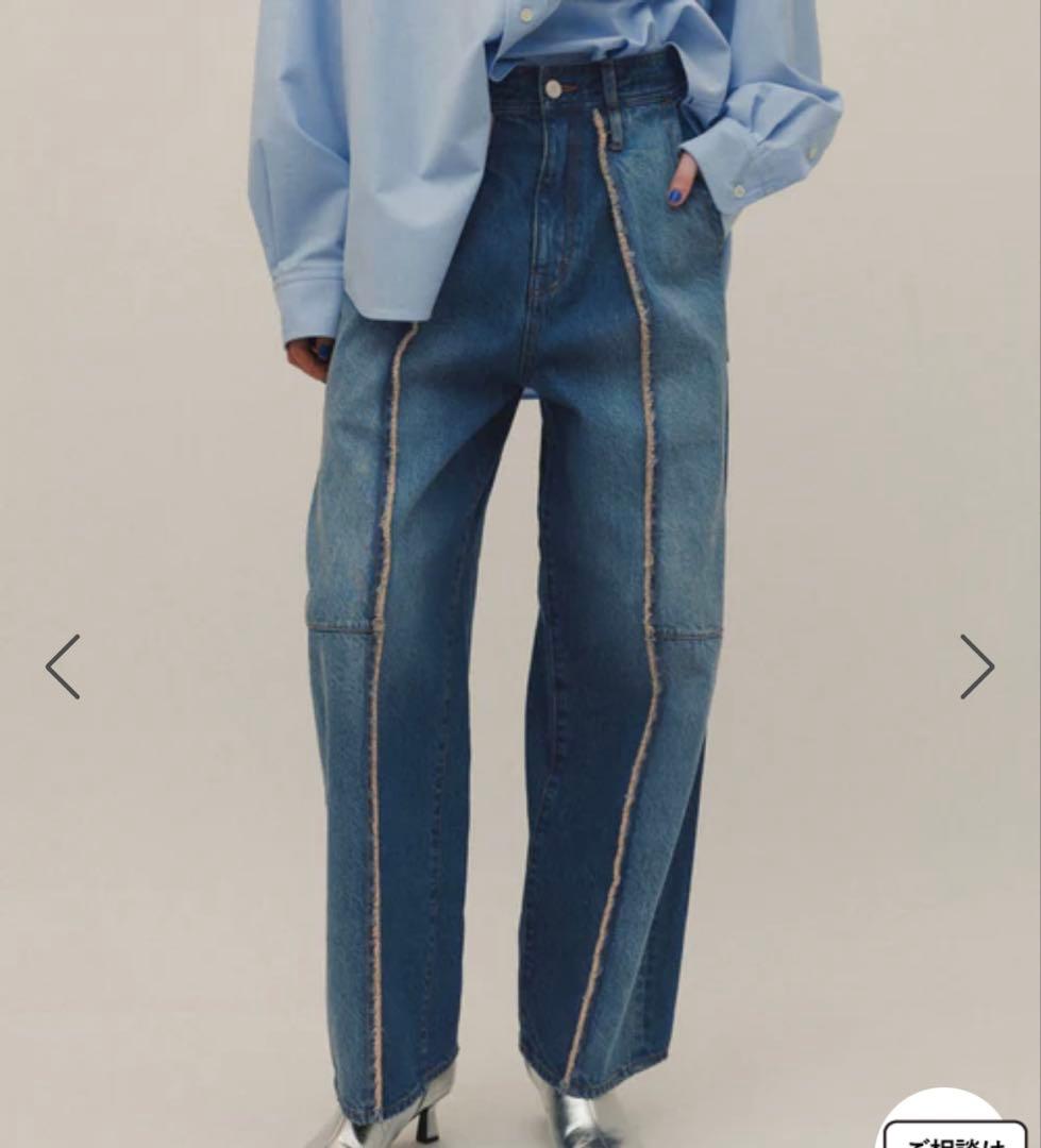 ADAM ET ROPÉ FEMME センターフリンジデニム