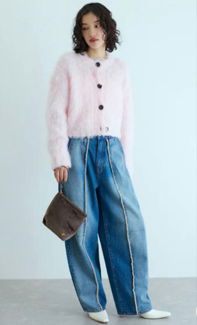 ADAM ET ROPÉ FEMME センターフリンジデニム