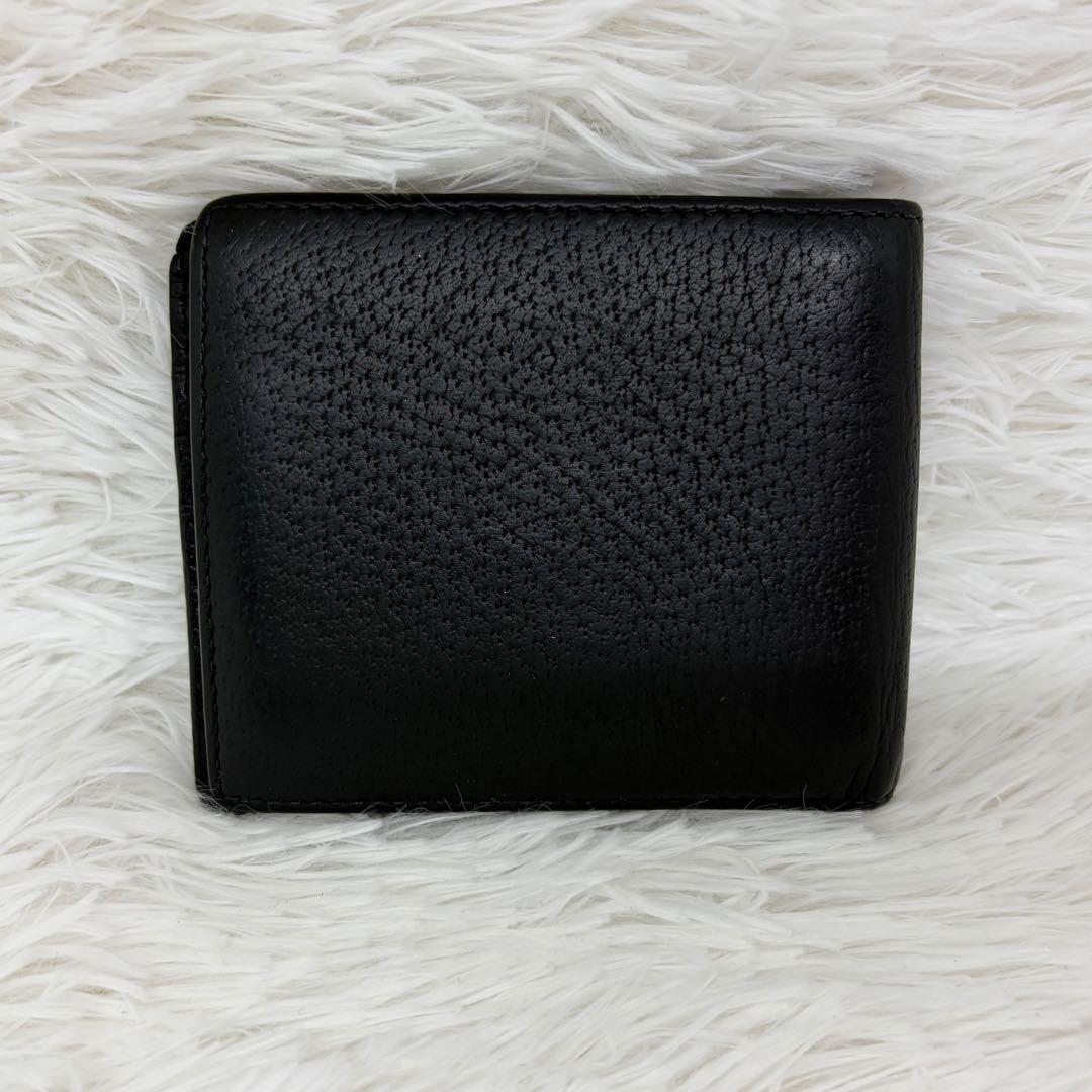 美品✨️グッチ 二つ折り財布 アニマリエ ビー 蜂 ハチ レザー ブラック