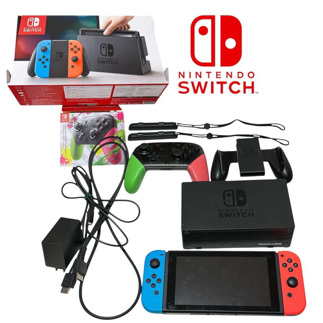 Nintendo Switch 本体 ネオンブルー/ネオンレッド SET販売