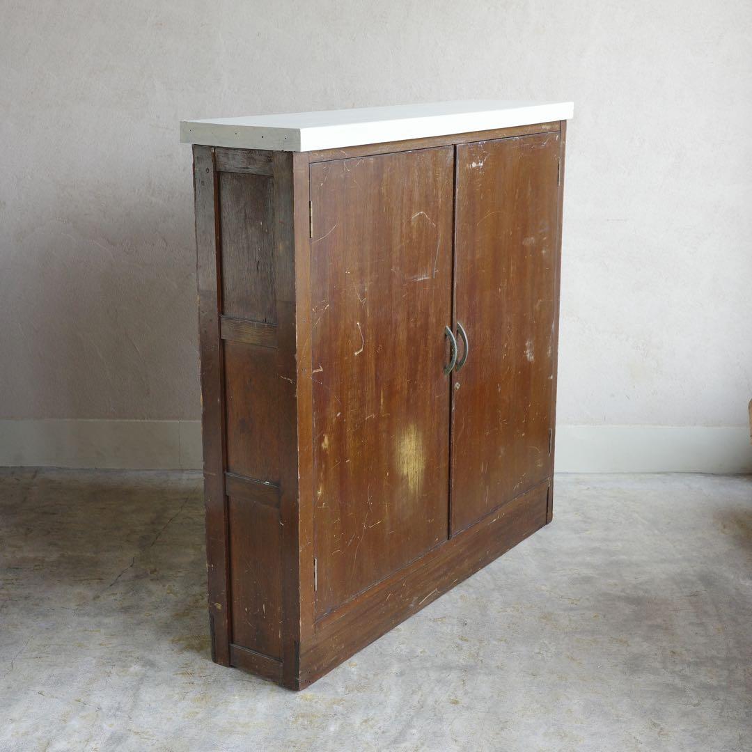 MM！横長の大きな飾り棚　古家具