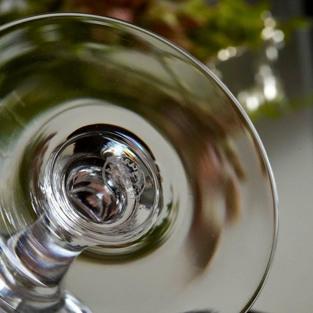 極希少★美品★オールドバカラ★フラワー エッチング★ワイングラス★1脚 B★レア