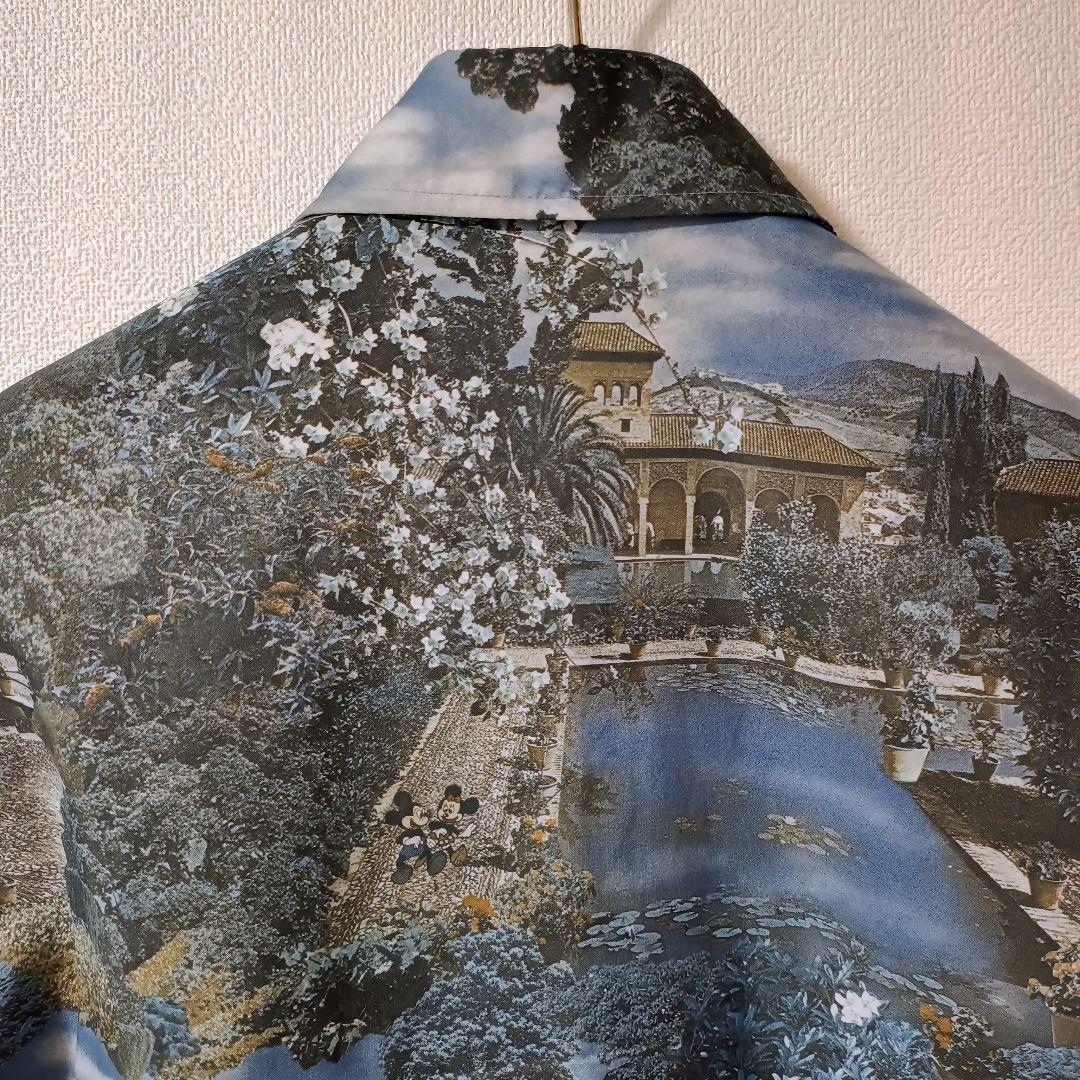 70年代 KENNIGTON ケニントン 隠れミッキー 総柄シャツ Lサイズ