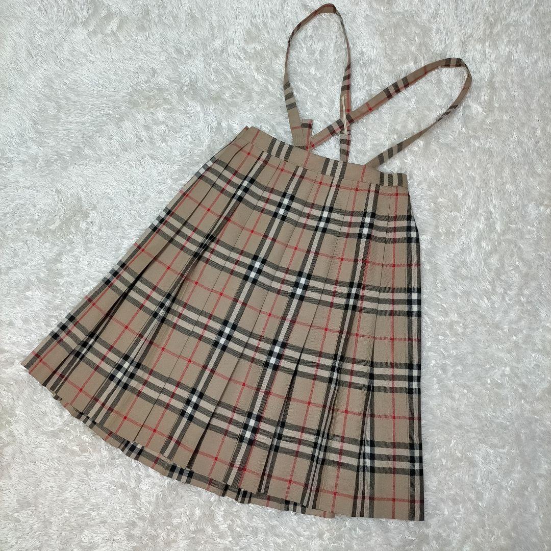 【極美品】BURBERRY’S ノバチェック ウール 2wayプリーツスカート