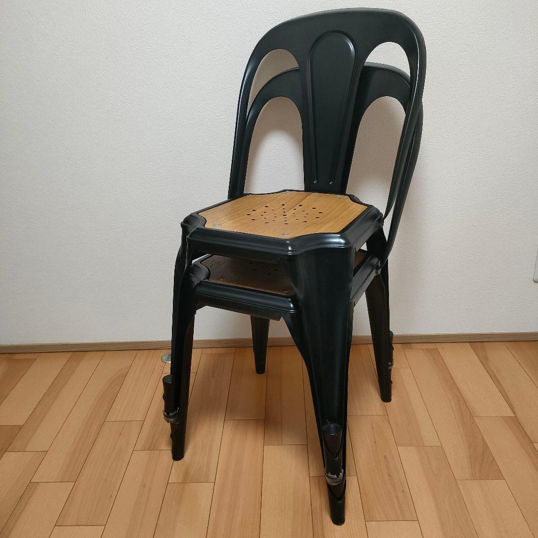 【希少｜インダストリアルチェア 2脚セット】ノーザンマルチプルズ系 スチール