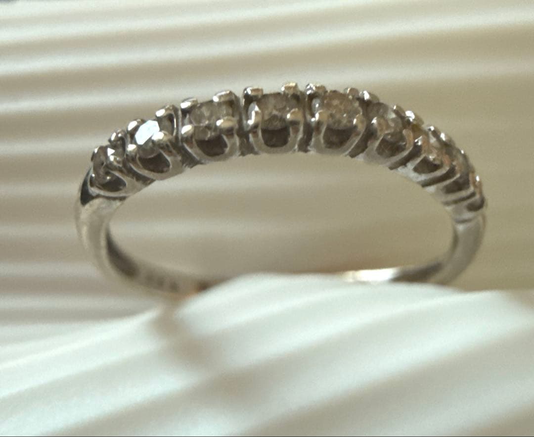 K10 10金 指輪 ダイヤリング 0.20 15号