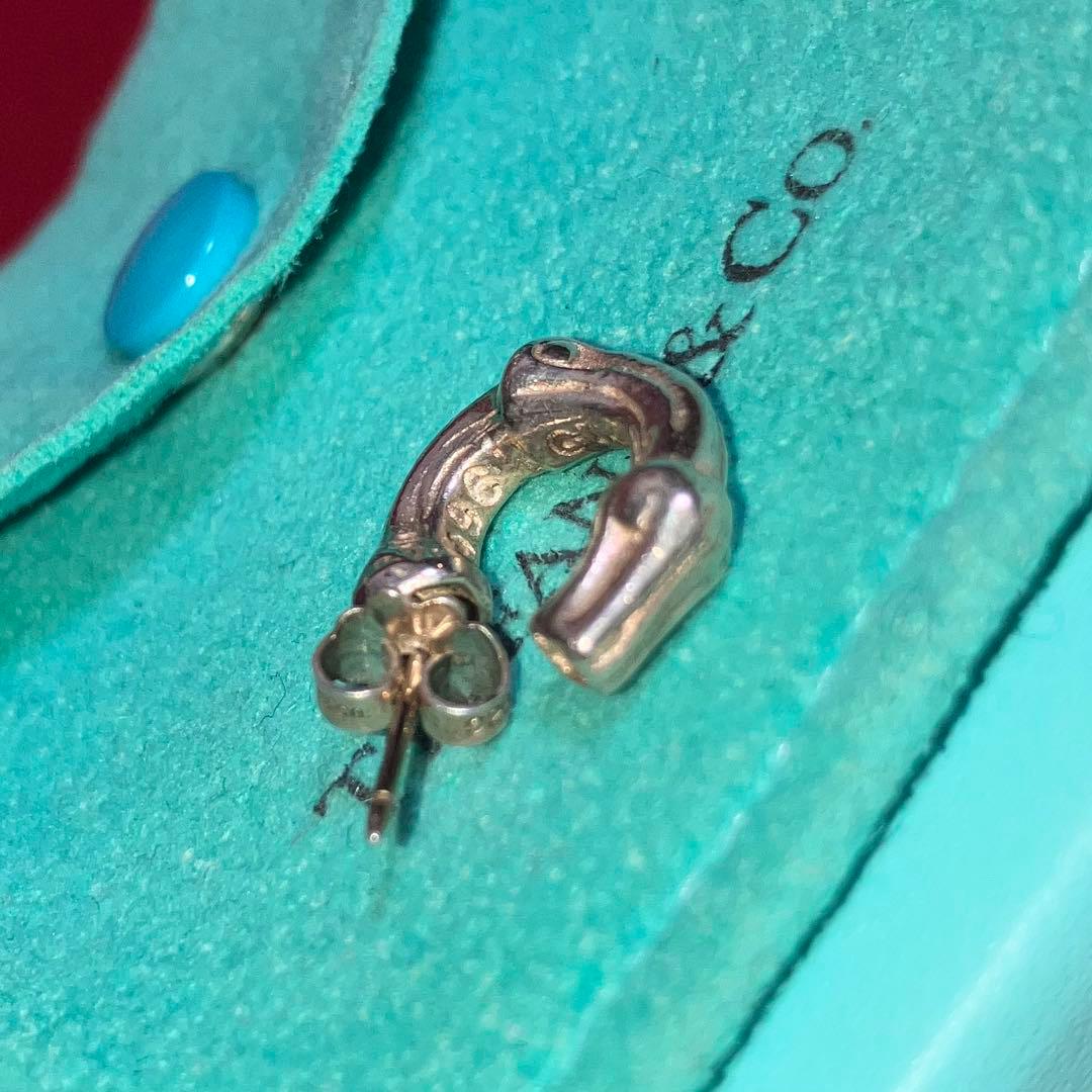 あ*り様 old Tiffany バンブー フープピアス スモール シルバー 9