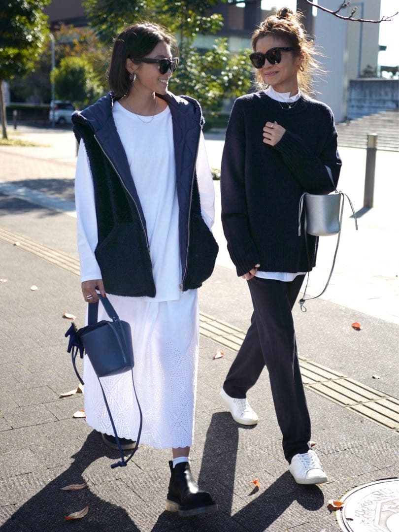 美品 ジプソフィア Boa Reversible Vest Navy