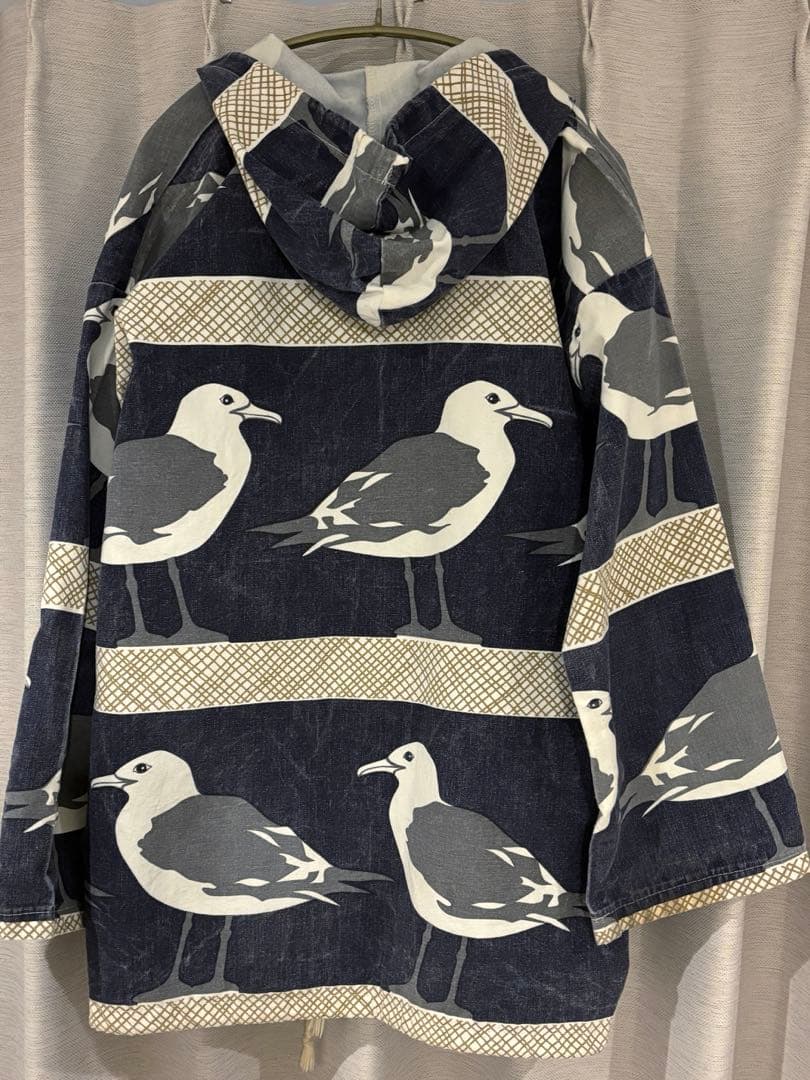 【POP】80s USA製 カモメ柄フードジャケット MichiganRa
