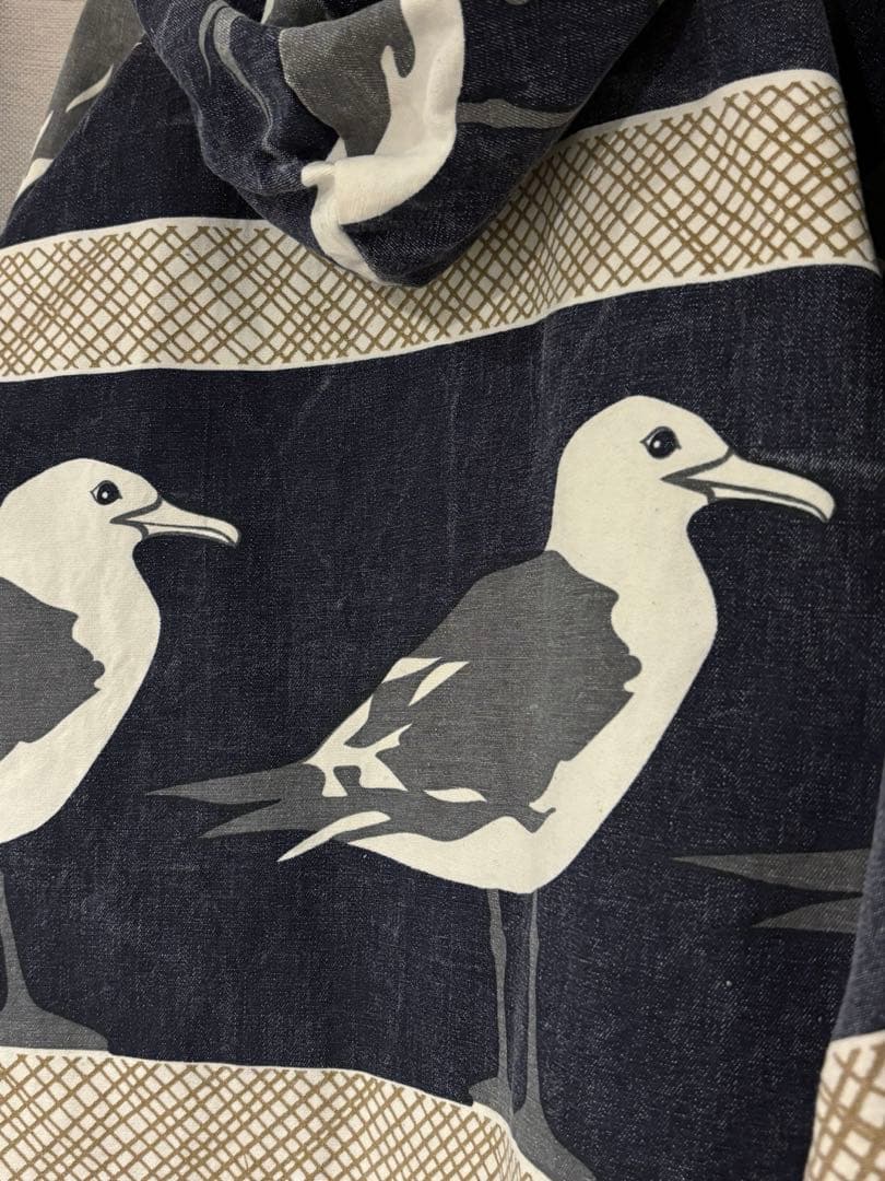 【POP】80s USA製 カモメ柄フードジャケット MichiganRa