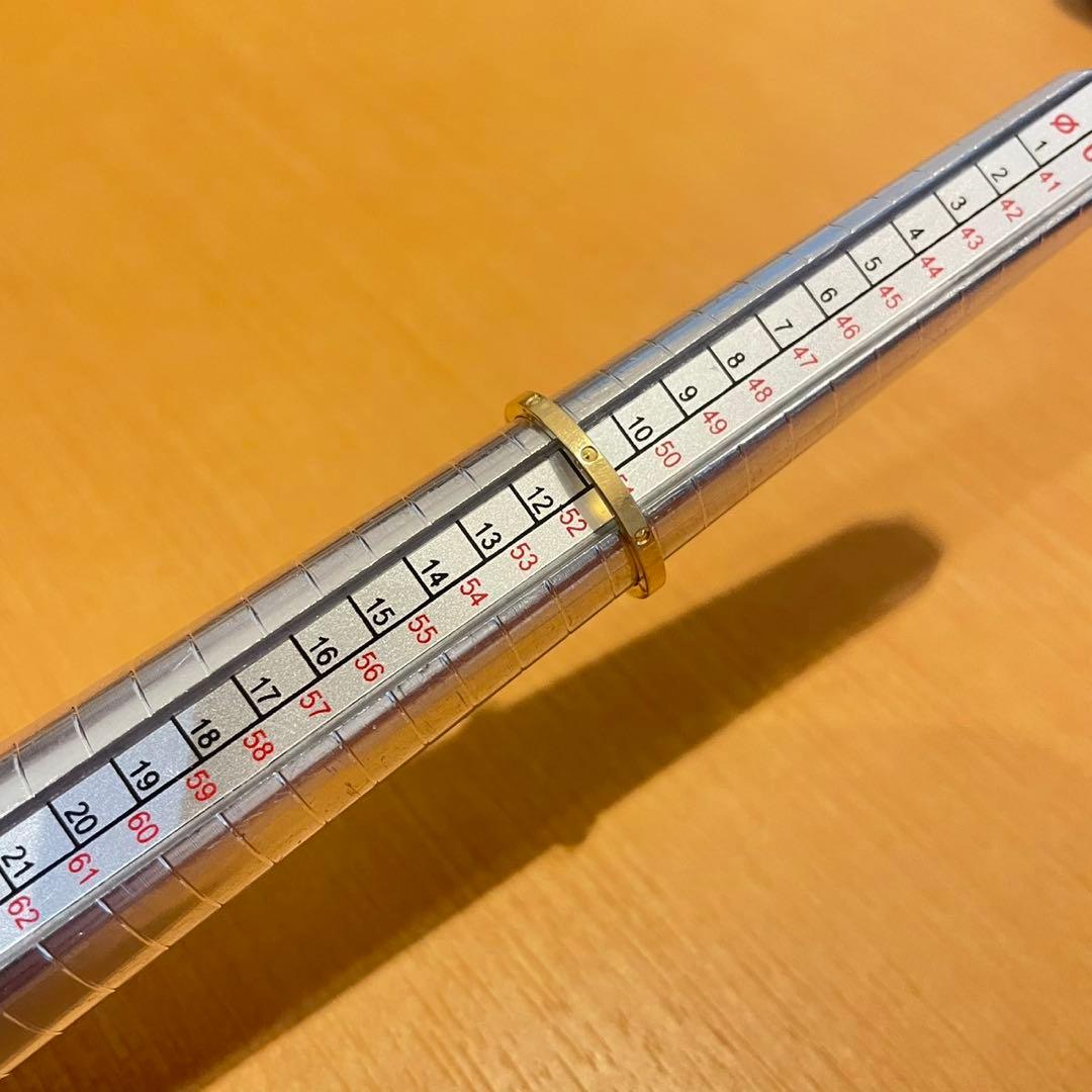 K18軽めドッドゴールドリング　11号　34H2601