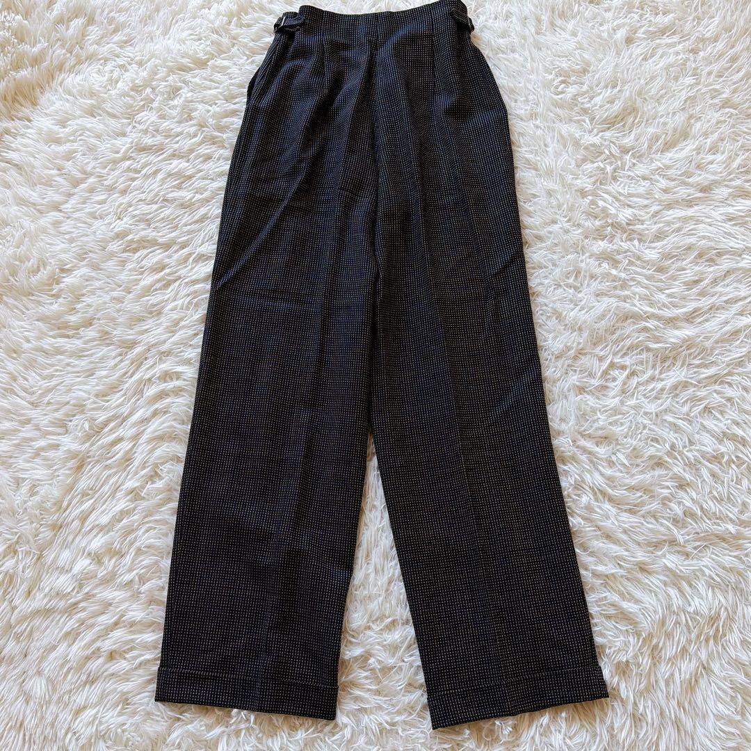 ラルフローレン レディース パンツスーツ セットアップ ドット柄 11号 紺