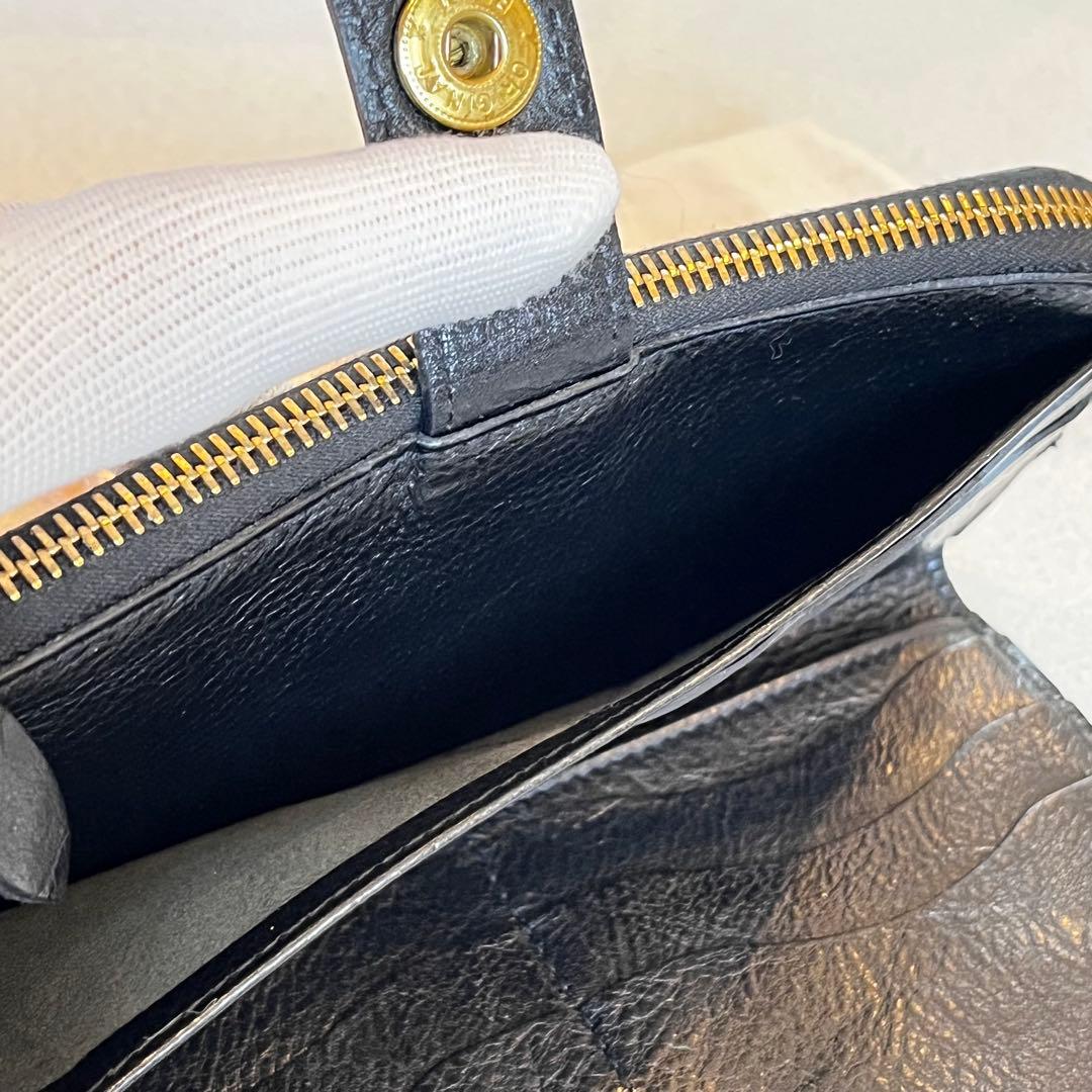 美品 IL BISONTE イルビゾンテ 長財布 ブラック