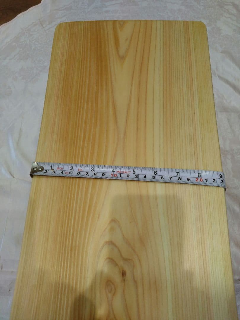 檜のベンチ(76・77)　あいこ❕丸太風の脚節無し座面をつるつる仕上げ