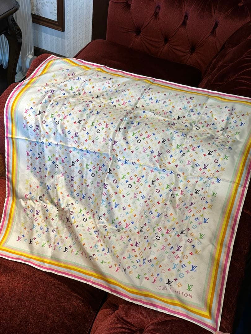 LOUIS VUITTON ルイヴィトン モノグラム マルチカラー スカーフ