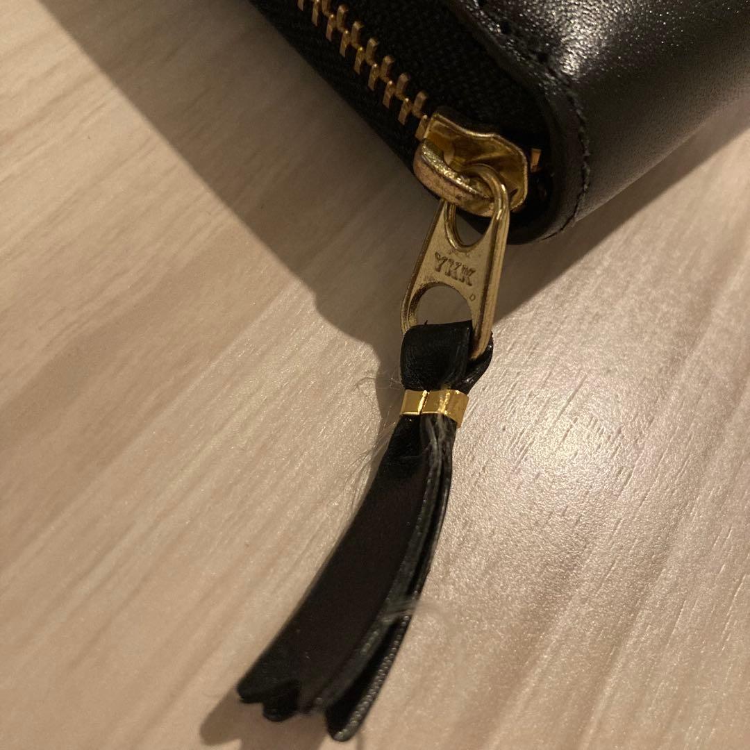 コムデギャルソン ヒュージロゴ ラウンドジップ 長財布