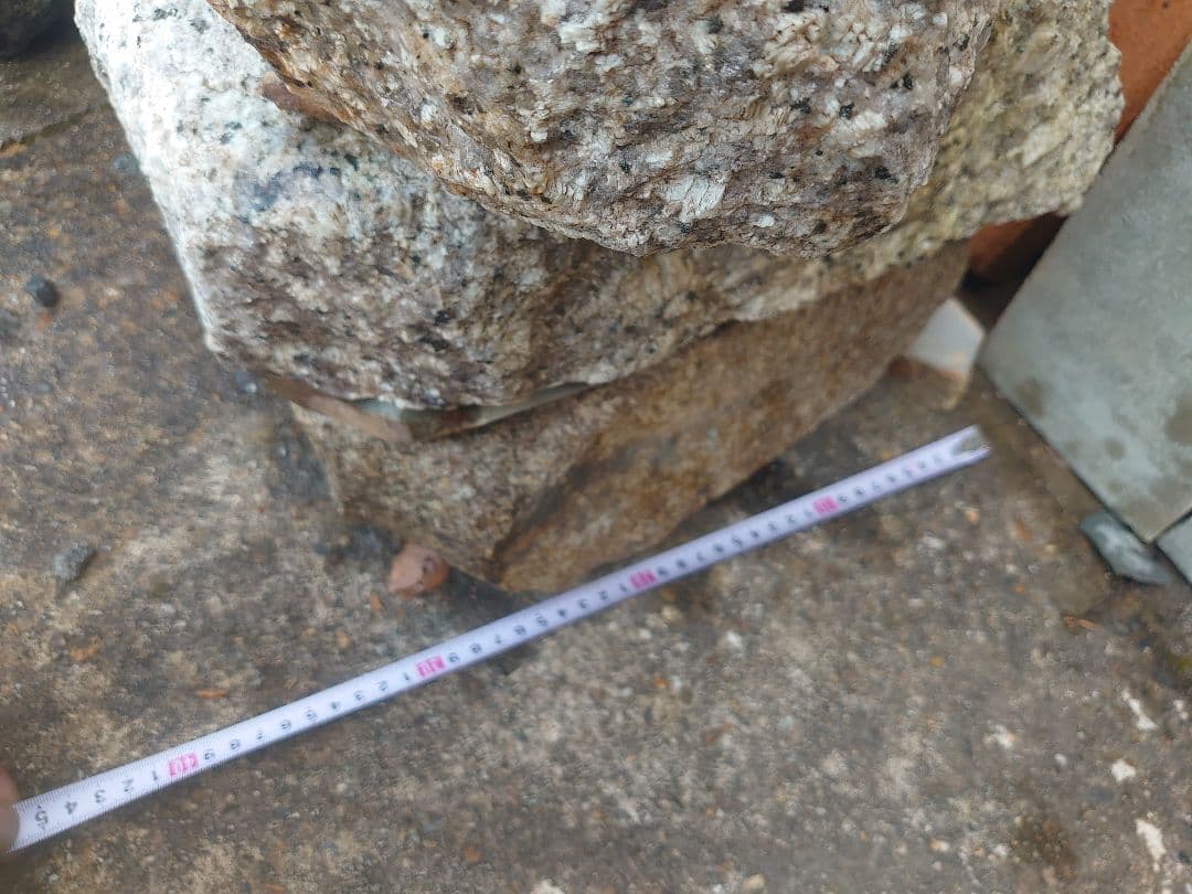 飛び石 踏み石 3枚 庭石 鑑賞石 坪庭 造園 自然石 庭石
