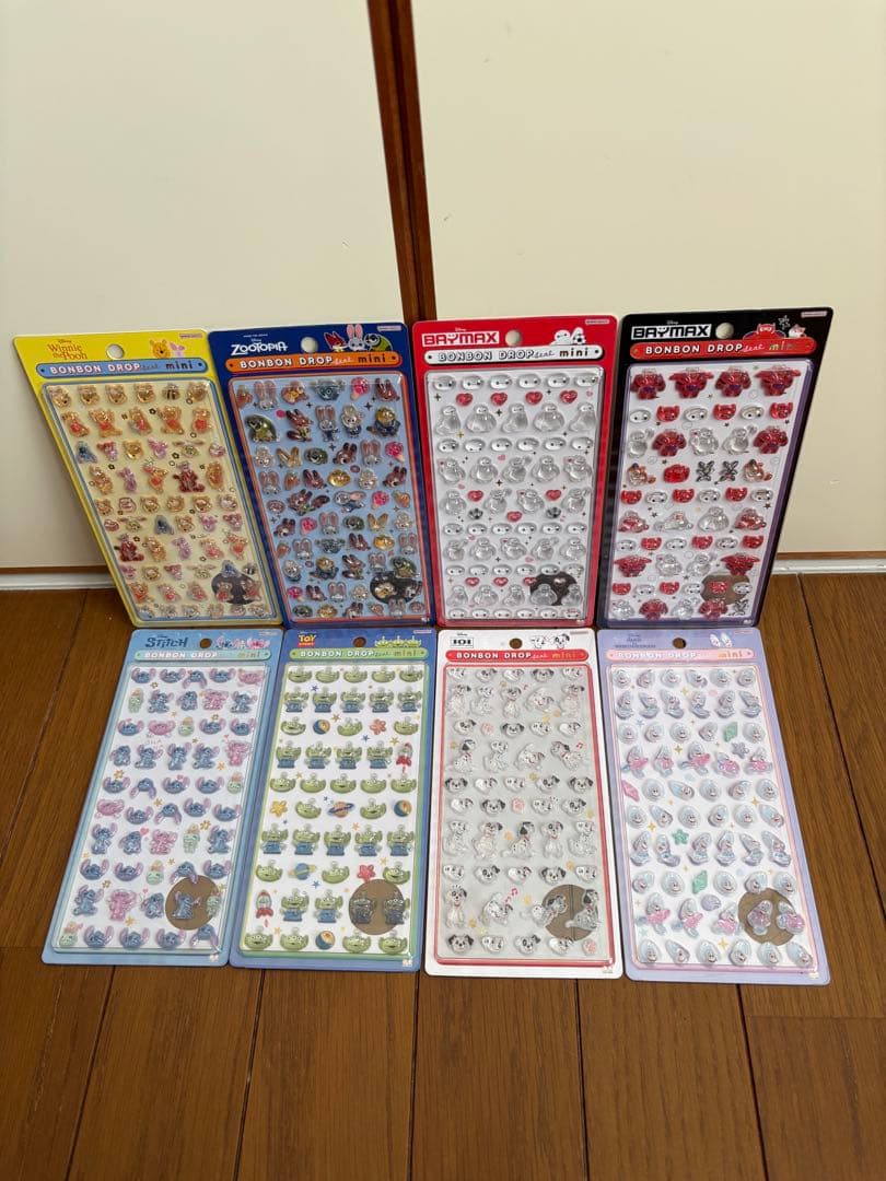 ボンボンドロップシール mini ディズニー 8種　正規品