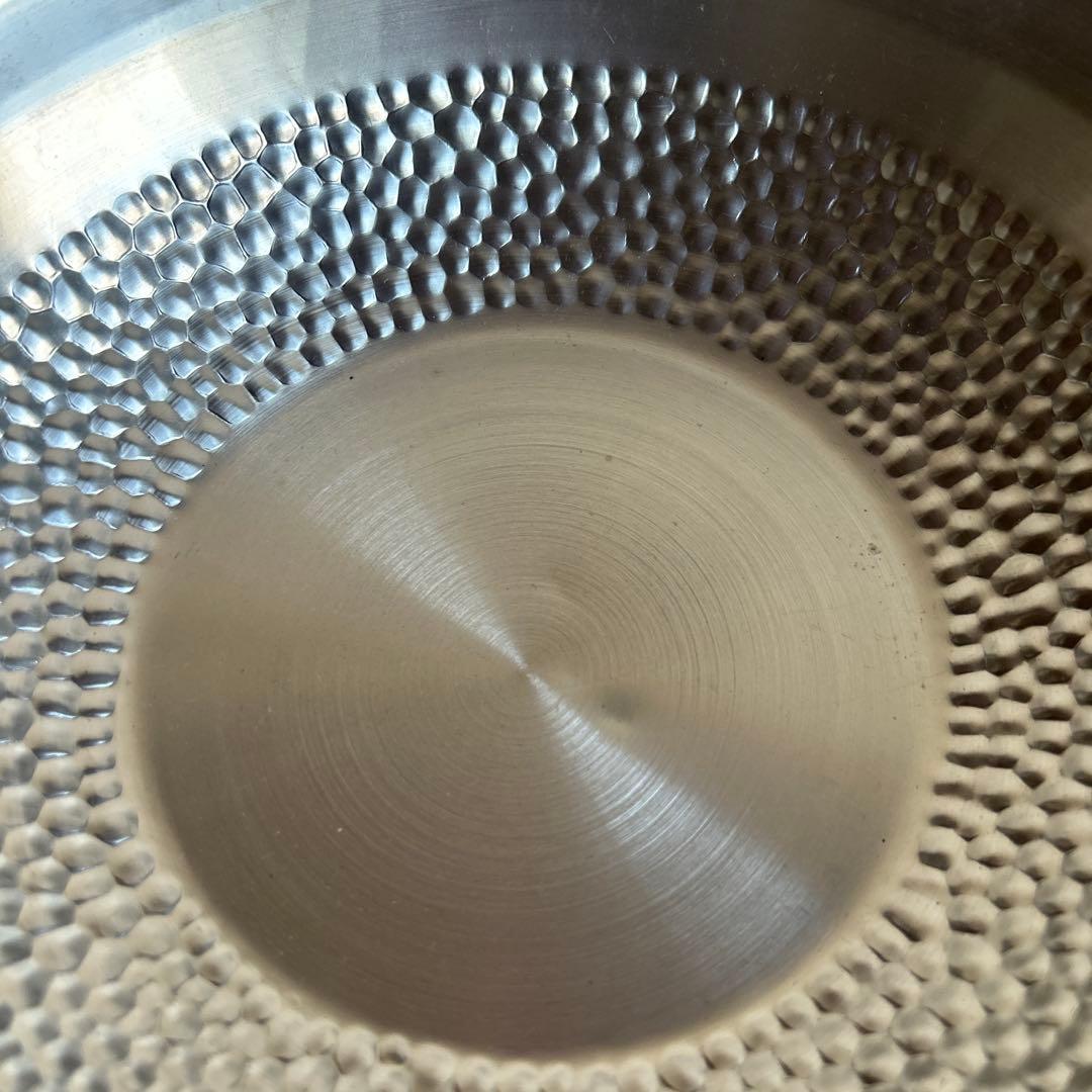 銅製　槌目　両手鍋　ちり鍋　未使用品