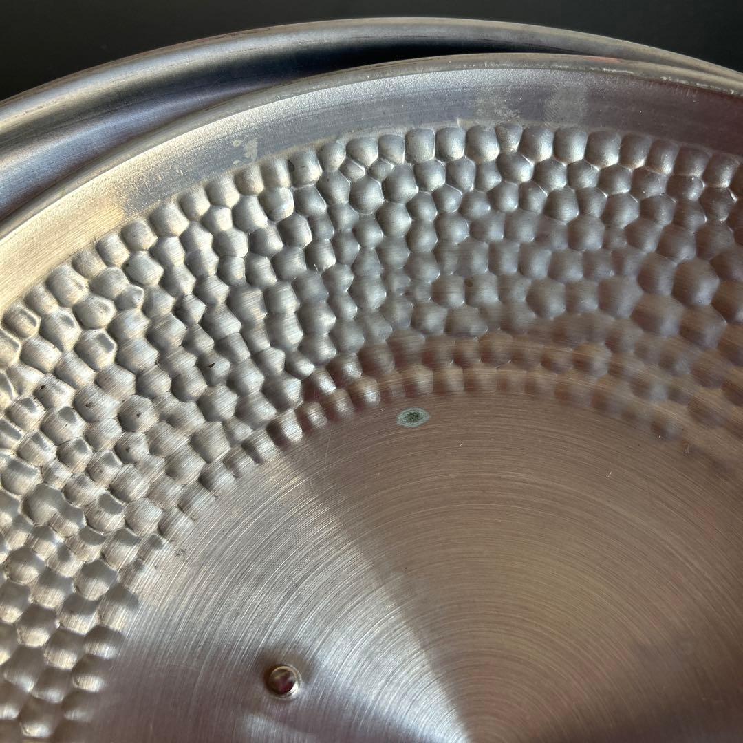 銅製　槌目　両手鍋　ちり鍋　未使用品