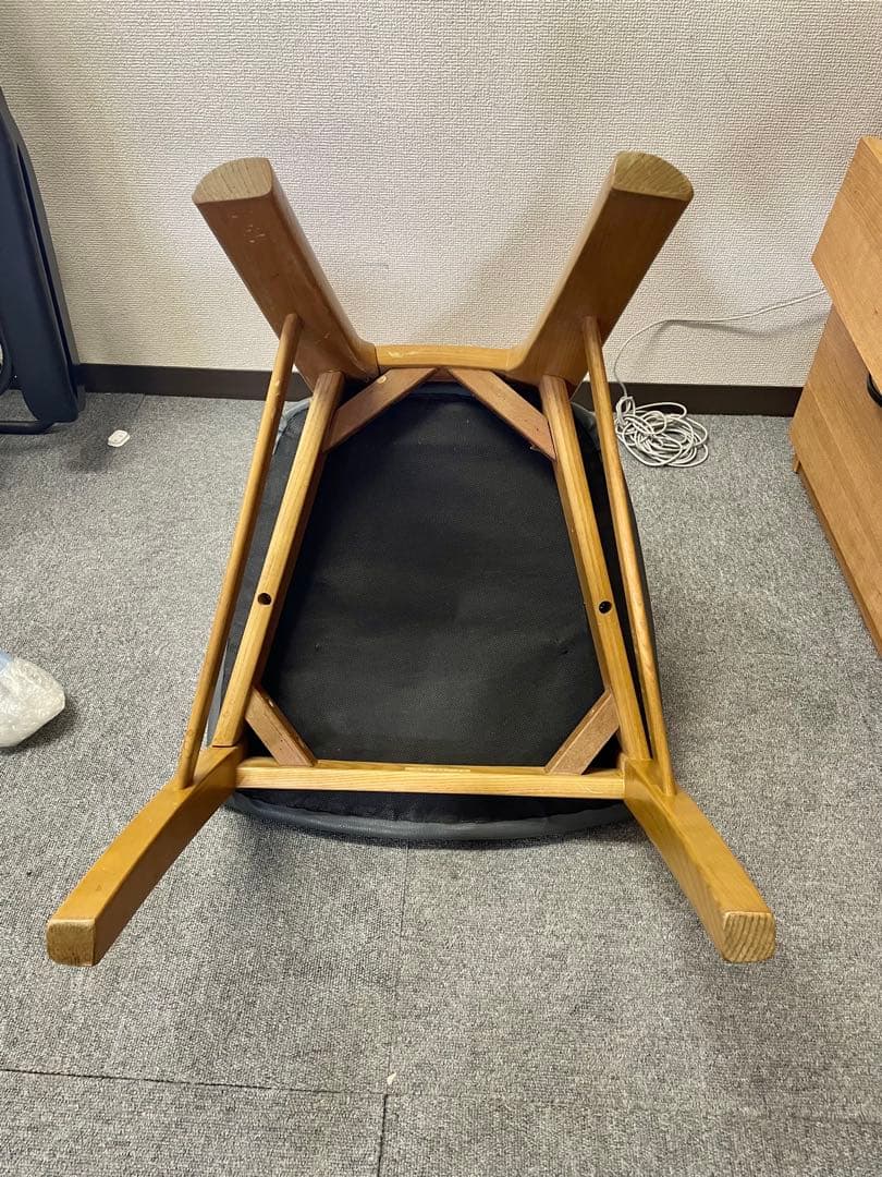 カリモク CD34モデル ダイニングチェア 合成皮革張 オーク材④ F