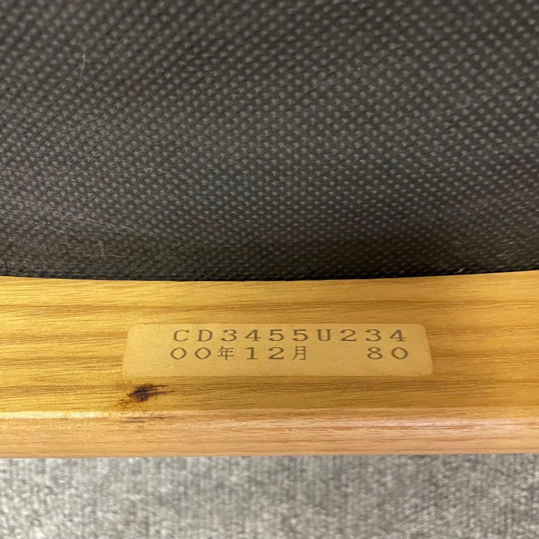 カリモク CD34モデル ダイニングチェア 合成皮革張 オーク材④ F
