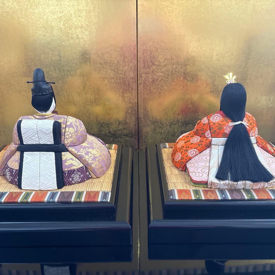 ひな人形　雛飾り　ひな飾り　レトロ　ビンテージ　アンティーク　木目込　ひな祭り