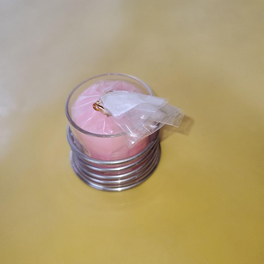 スワロフスキー カラフル葉デザインキャンドルホルダー