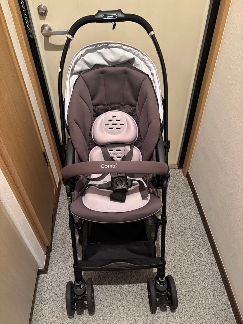 コンビ スゴカルα Light エッグショック AX 純正レインカバー付き