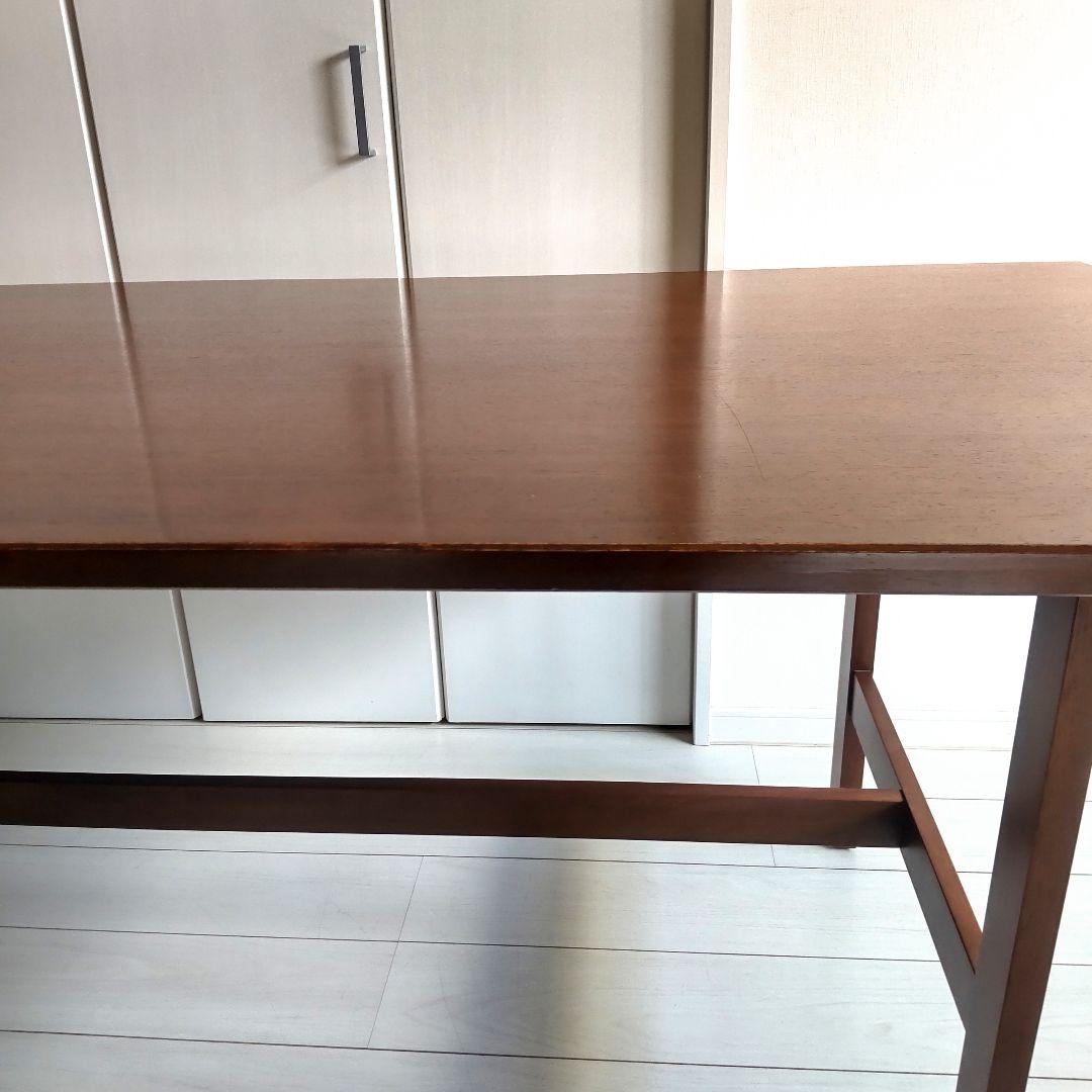 天然木　マホガニー　ACTUS　ダイニングテーブル　ダークブラウン　 アクタス