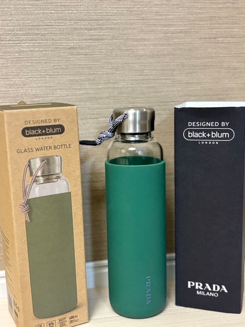 PRADA × black+blum グラスウォーターボトル 水筒
