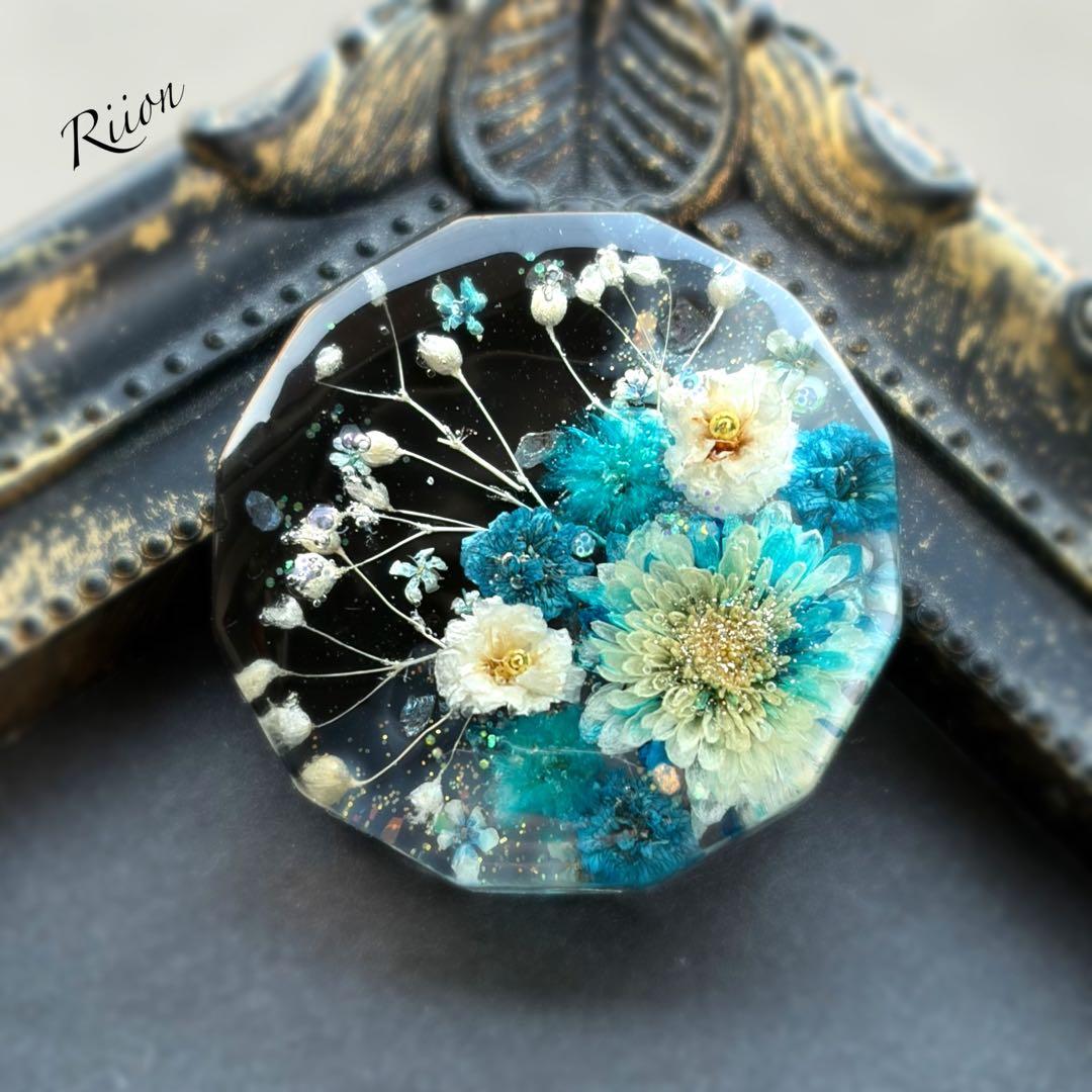 no.1109❁⃘*.゜ドライフラワーたちのレジンヘアゴム*.゜❁⃘大ぶり