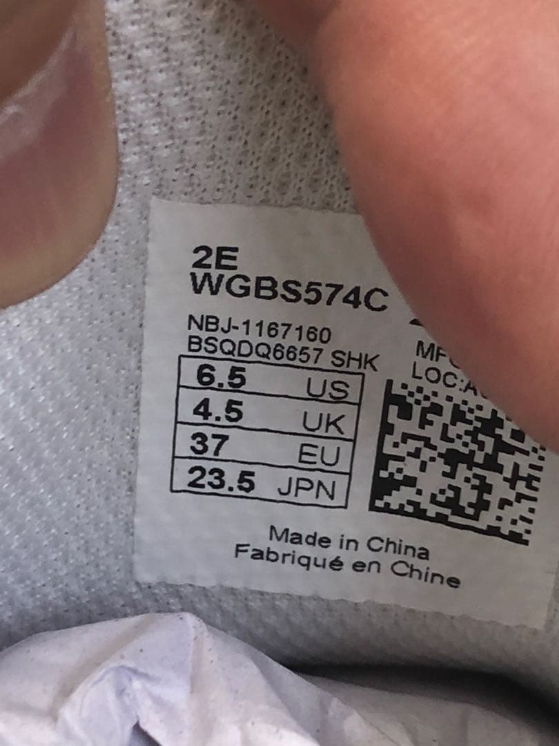 【未使用】New Balance 574 ゴルフシューズ ホワイト ③