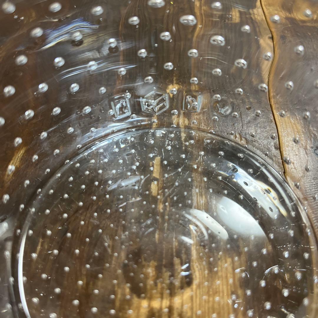 人気ガラス作家　津坂陽介　富山ガラス工房　鳥の入れ物　　金箔銀箔　吹きガラス