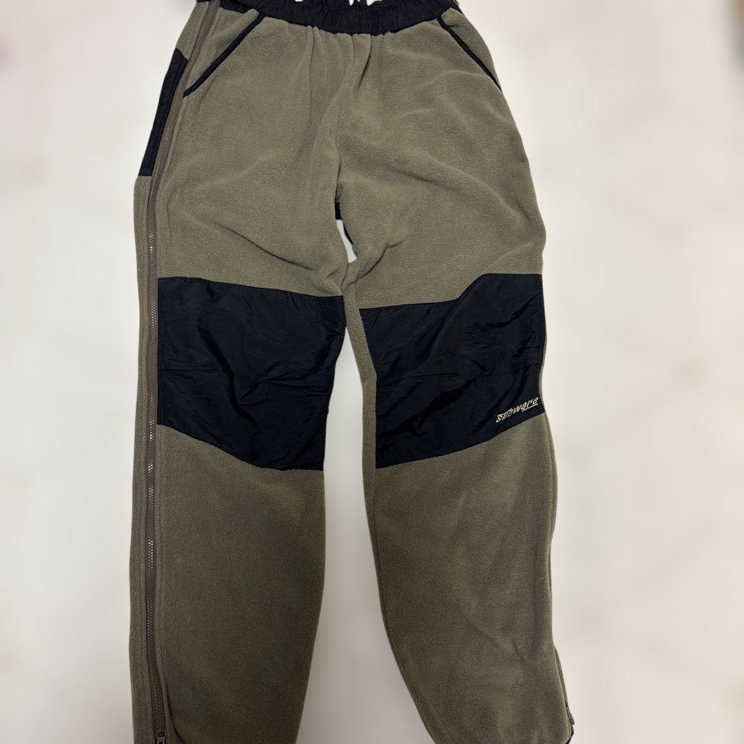 SUBWARE フリースパンツ オリーブ/ブラック