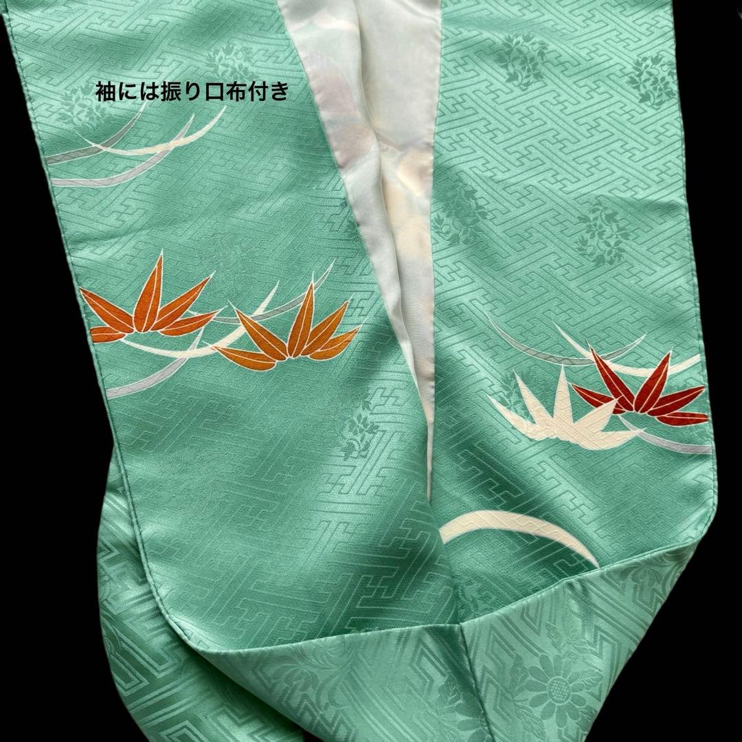 極上　美品振袖フルセット　手挿し友禅　正絹長襦袢　古典柄　成人式　155〜165