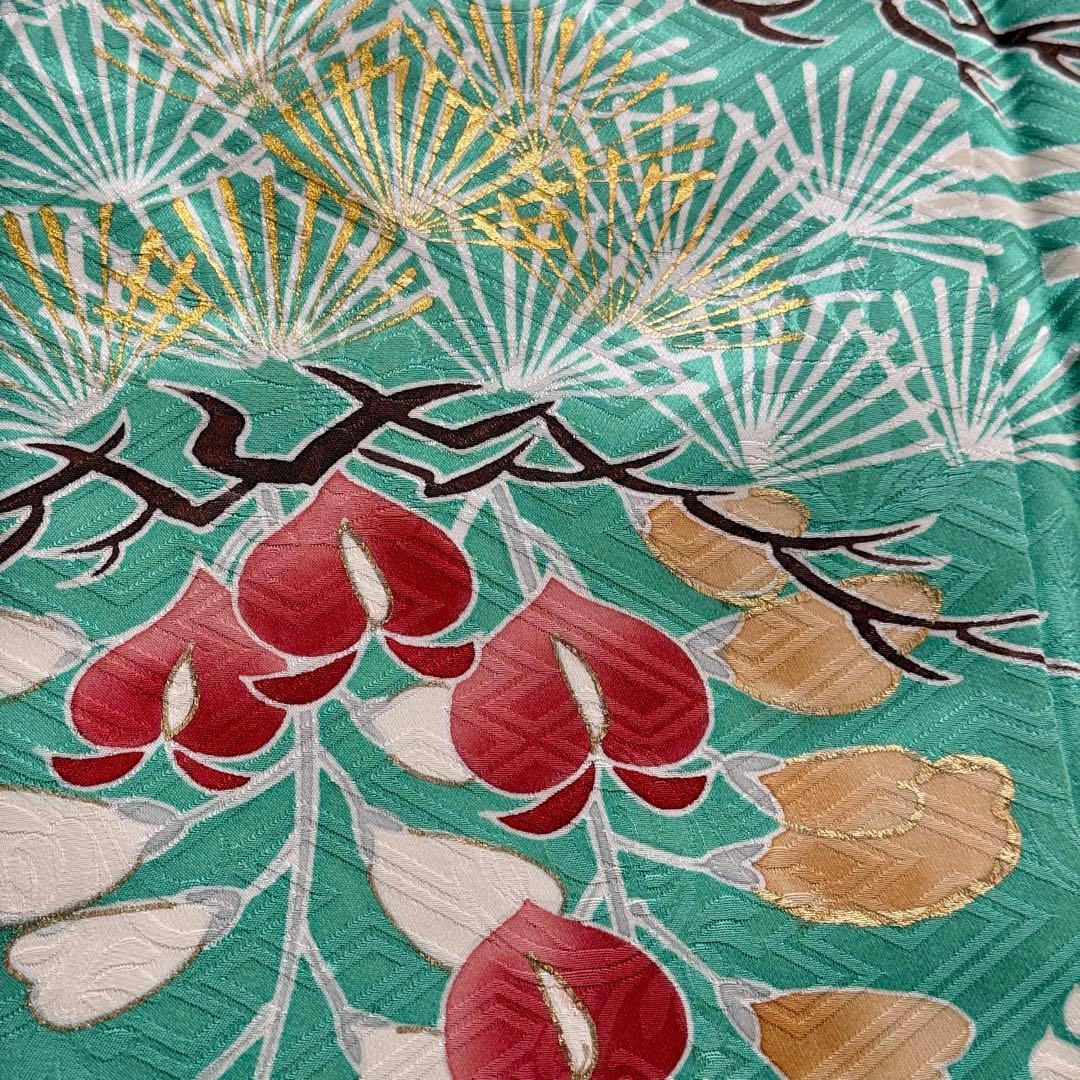 極上　美品振袖フルセット　手挿し友禅　正絹長襦袢　古典柄　成人式　155〜165