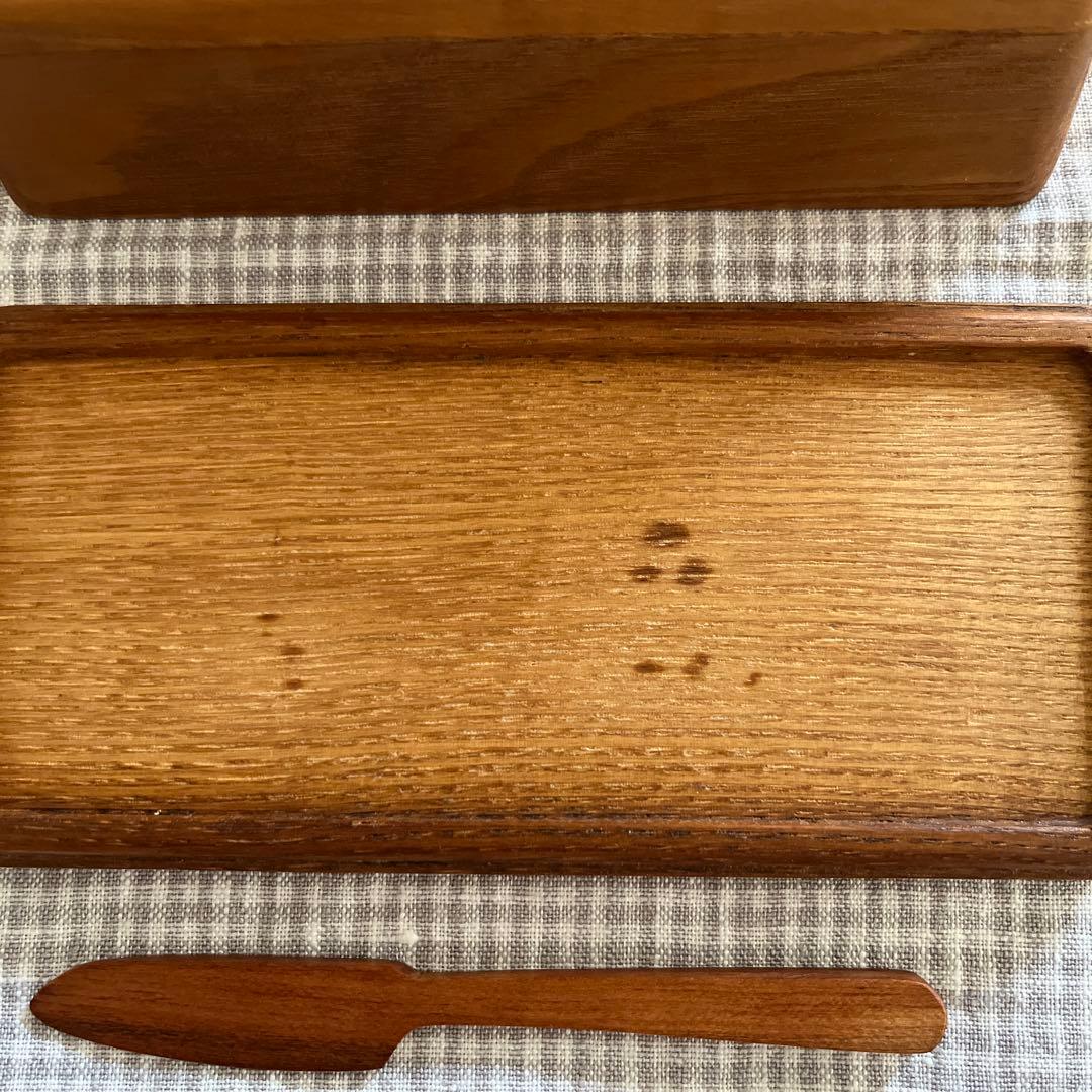 三谷龍二　バターケース　ナイフ付き