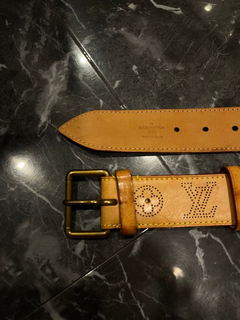 てっぺい ルイヴィトン ベルト マヒナ サンチュール パンチング