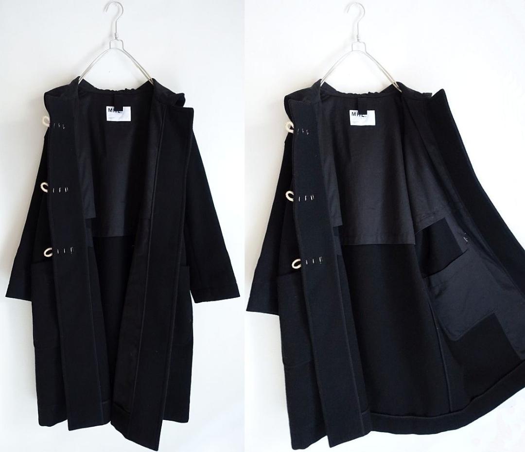 2022 MHL.マーガレットハウエル☆コットンウールDRILLダッフルコート1