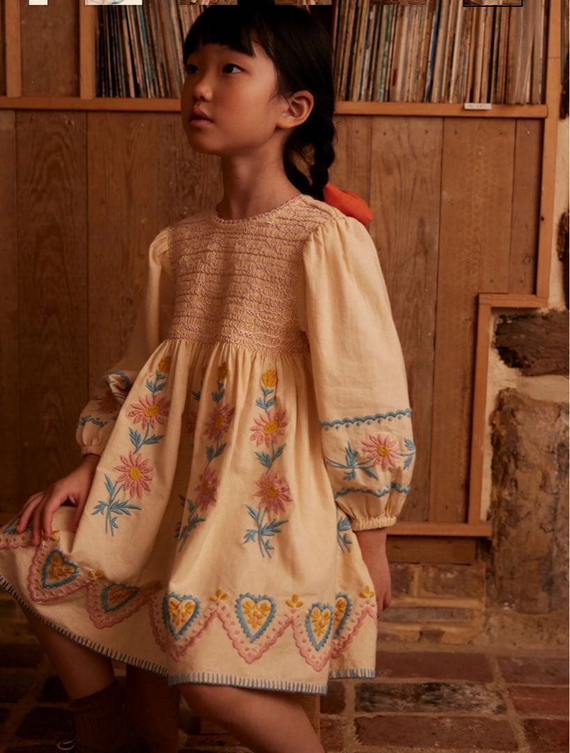 カ*ツ様 apolina 5-7y Penny Smock Dress - Ca