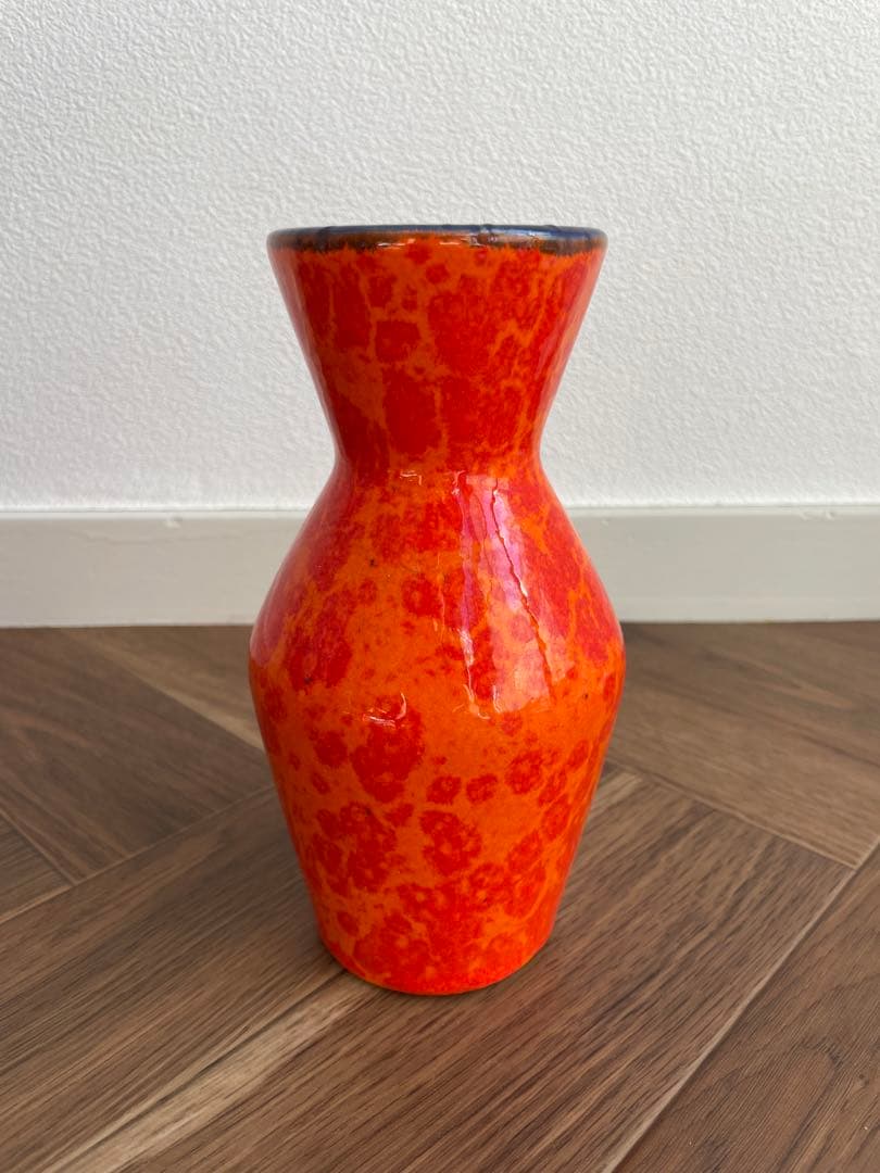 ヴィンテージフラワーベース　花瓶　ファットラバ　西ドイツ