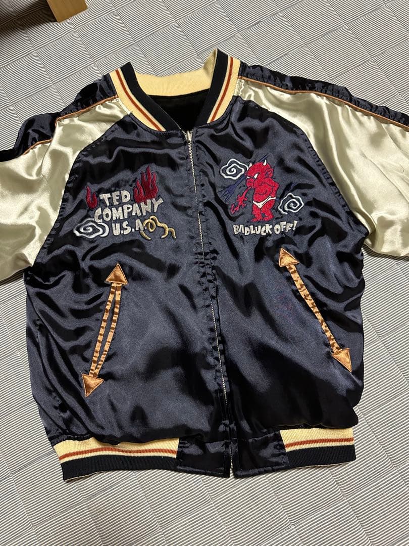 TEDMAN テッドマンリバーシブルスカジャン スーベニアジャケット別珍サテン