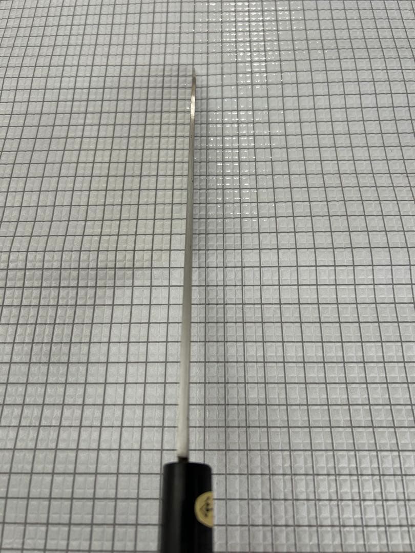 包丁 柳刃包丁 ダマスカス 安来鋼白紙２号 240mm 紫檀シノギ柄 刺身包丁②