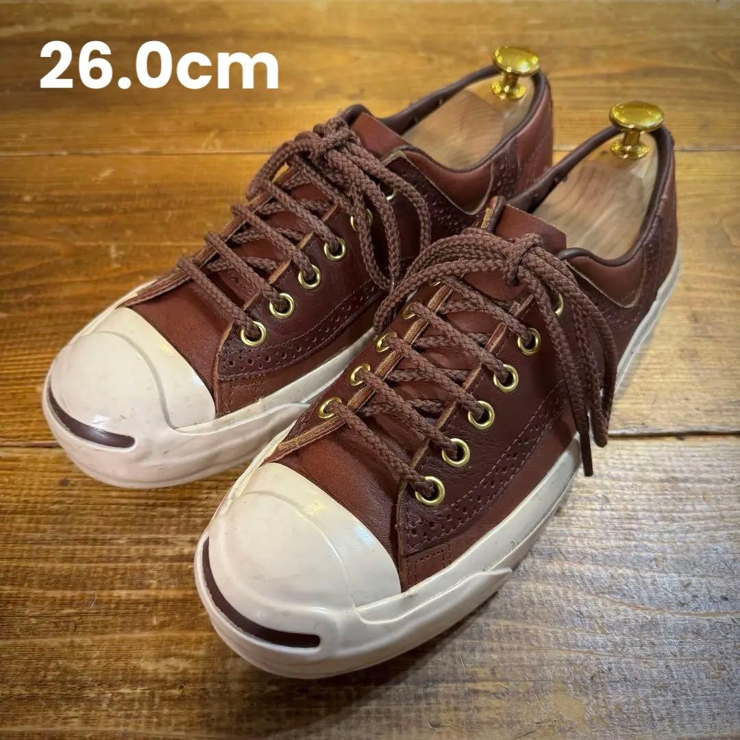 【廃盤・希少】コンバース ジャックパーセル RLY サドル レザー 美品