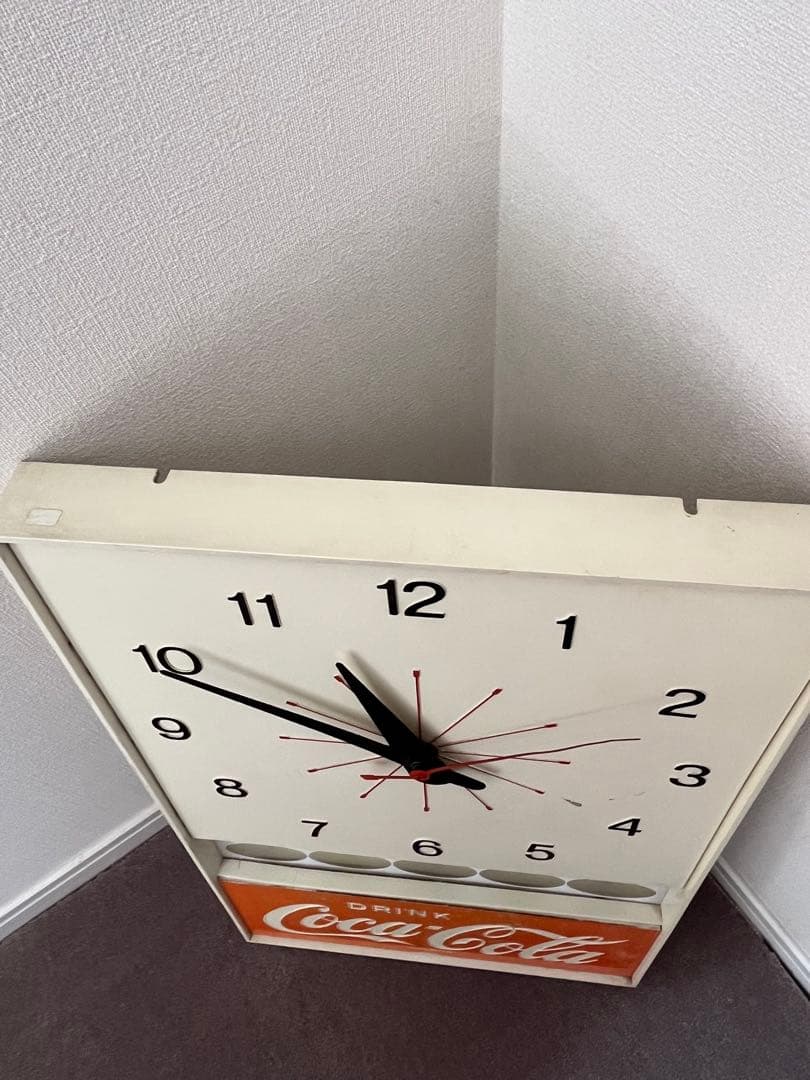 希少品　コカ・コーラ　Coca-Cola 掛け時計　電気掛け時計　ヴィンテージ