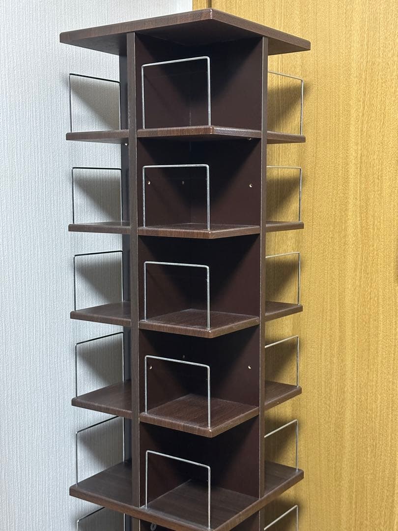 回転式マルチタワーラック CD・DVD収納 大容量 DBR LCI-144