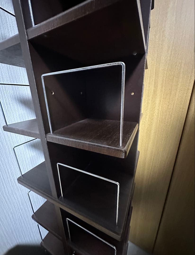 回転式マルチタワーラック CD・DVD収納 大容量 DBR LCI-144