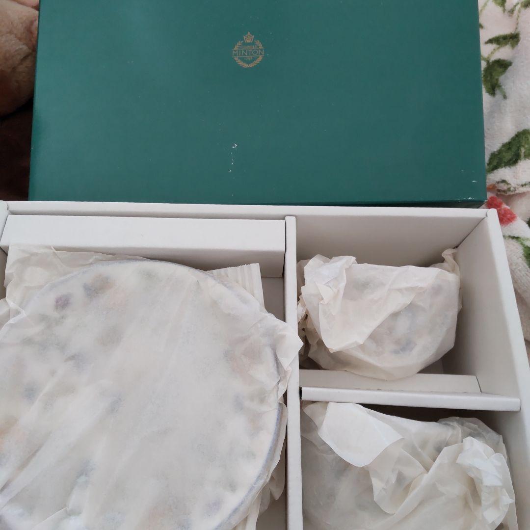 ミントン　ハドンホール　ブルー　ティーカップ＆ソーサー　ペア